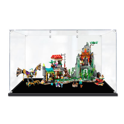 Picture of Acrylic Display Case for LEGO 80044 Monkie Kid's Team Hideout Figure Storage Box Dust Proof Glue Free