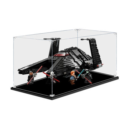 Picture of Acrylic Display Case for LEGO 75336 Star Wars Inquisitor Transport Scythe Figure Storage Box Dust Proof Glue Free