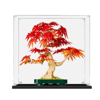Picture of Acrylic Display Case for LEGO 10348 Icons Botanicals Japanese Red Maple Bonsai Tree Figure Storage Box Dust Proof Glue Free