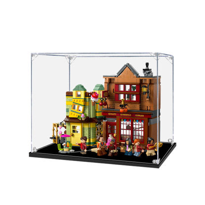 Picture of Acrylic Display Case for LEGO 76452 Harry Potter Quality Quidditch Supplies & Ice Cream Parlo Figure Storage Box Dust Proof Glue Free