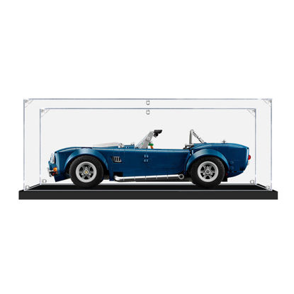 Picture of Acrylic Display Case for LEGO 10357 Icons Shelby Cobra 427 S/C Figure Storage Box Dust Proof Glue Free