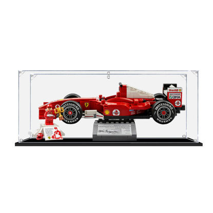 Picture of Acrylic Display Case for LEGO 11375 Icons Ferrari F2004 & Michael Schumacher Figure Storage Box Dust Proof Glue Free