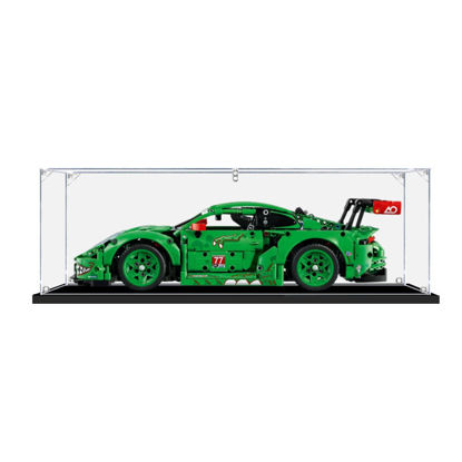 Picture of Acrylic Display Case for LEGO 42224 Technic Porsche 911 GT3 R REXY AO Racing Car Figure Storage Box Dust Proof Glue Free
