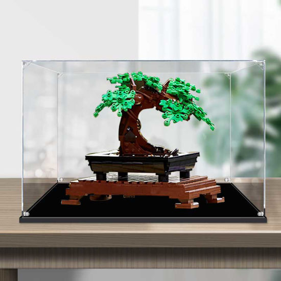 Picture of Acrylic Display Case for LEGO 10281 Creator Expert Bonsai Tree Figure Storage Box Dust Proof Glue Free