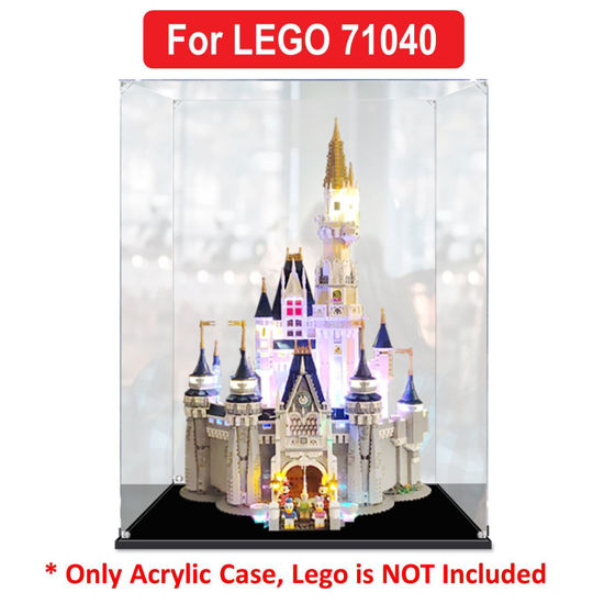 Picture of Acrylic Display Case for LEGO 71040 Disney The Disney Castle Figure Storage Box Dust Proof Glue Free