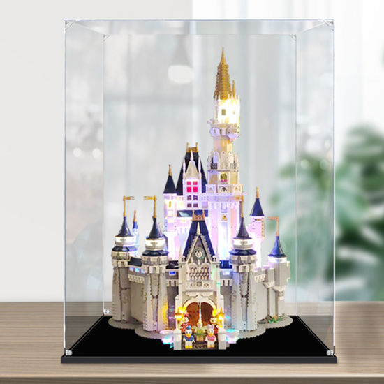 Picture of Acrylic Display Case for LEGO 71040 Disney The Disney Castle Figure Storage Box Dust Proof Glue Free