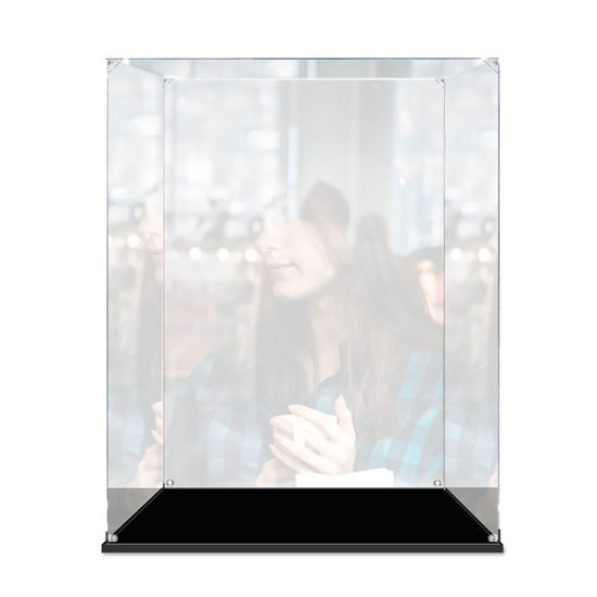 Picture of Acrylic Display Case for LEGO 76165 Marvel Super Heroes Iron Man Helmet Figure Storage Box Dust Proof Glue Free