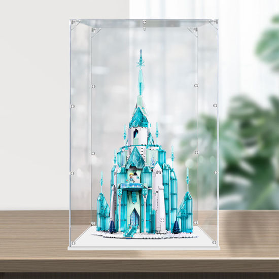 Picture of Acrylic Display Case for LEGO 43197 Disney Frozen The Ice Castle Figure Storage Box Dust Proof Glue Free