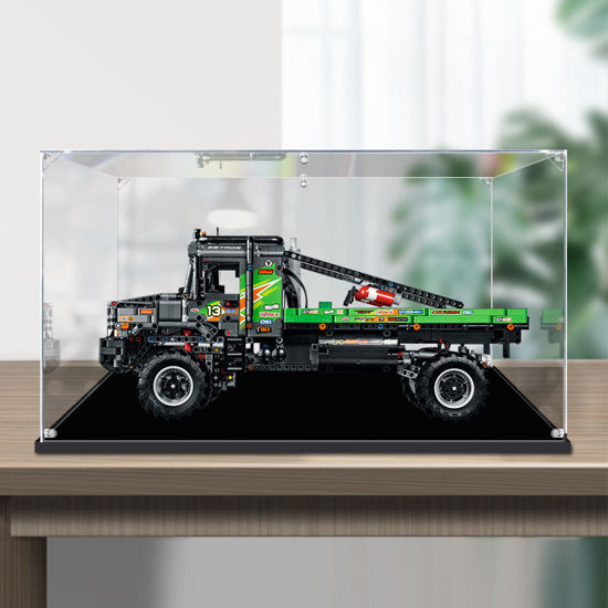 Picture of Acrylic Display Case for LEGO Technic 42129 4x4 Mercedes-Benz Zetros Trial Truck Figure Storage Box Dust Proof Glue Free