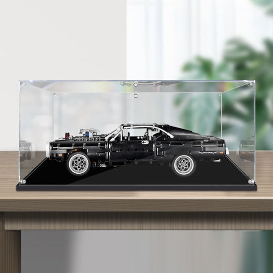 Picture of Acrylic Display Case for LEGO 42111 Technic Dom's Dodge Charger Figure Storage Box Dust Proof Glue Free