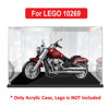 Picture of Acrylic Display Case for LEGO 10269 Creator Expert Harley-Davidson Fat Boy Figure Storage Box Dust Proof Glue Free