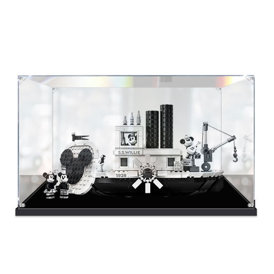 Picture of Acrylic Display Case for LEGO 21317 Ideas Steambot Willie Set Figure Storage Box Dust Proof Glue Free