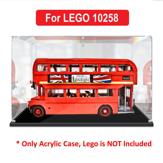 Picture of Acrylic Display Case for LEGO 10258 Creator Expert London Bus Figure Storage Box Dust Proof Glue Free