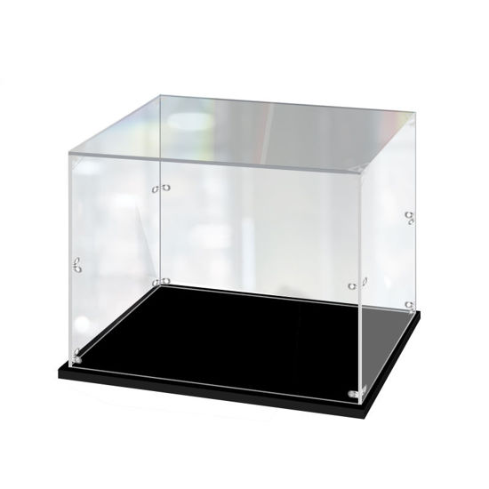 Picture of Acrylic Display Case for LEGO 10270 Creator Expert Bookshop Figure Storage Box Dust Proof Glue Free