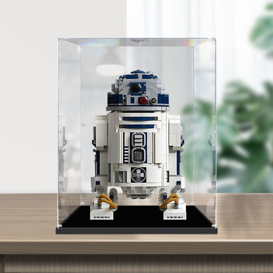 Picture of Acrylic Display Case for LEGO 75308 Star Wars UCS R2-D2 Droid Building Set Figure Storage Box Dust Proof Glue Free