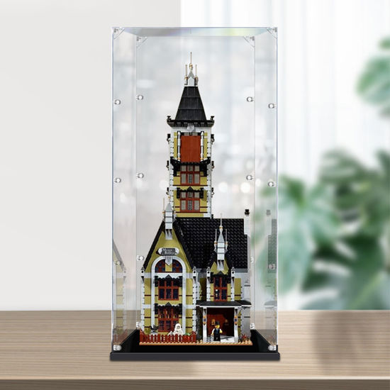 Picture of Acrylic Display Case for LEGO 10273 Creator Expert Haunted House Figure Storage Box Dust Proof Glue Free