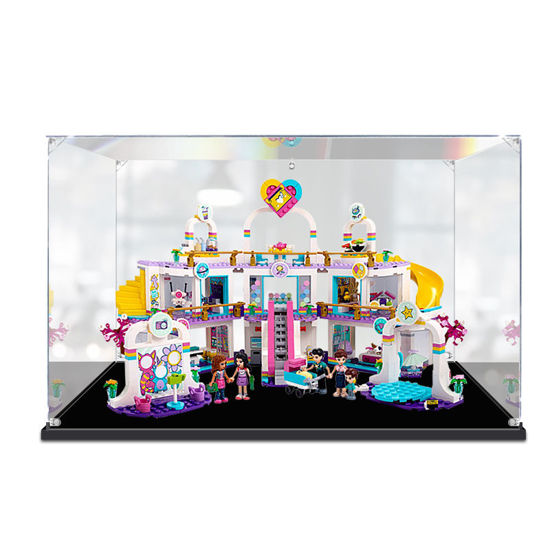 Picture of Acrylic Display Case for LEGO 41450 Friends Heartlake City Shopping Mall Figure Storage Box Dust Proof Glue Free