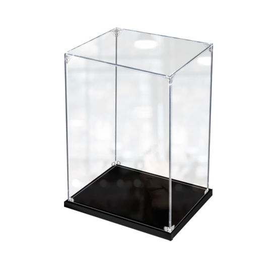 Picture of Acrylic Display Case for LEGO 21329 Ideas Fender Stratocaster Figure Storage Box Dust Proof Glue Free