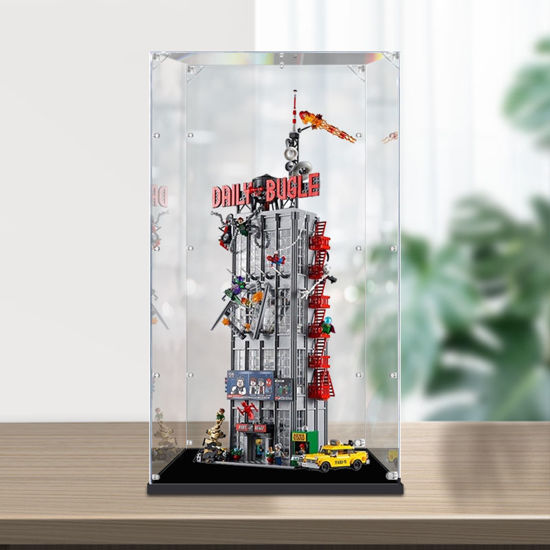 Picture of Acrylic Display Case for LEGO 76178 Marvel Spiderman Daily Bugle Figure Storage Box Dust Proof Glue Free