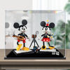 Picture of Acrylic Display Case for LEGO 43179 Disney Mickey Mouse and Minnie Mouse Buildable Characters Figure Storage Box Dust Proof Glue Free