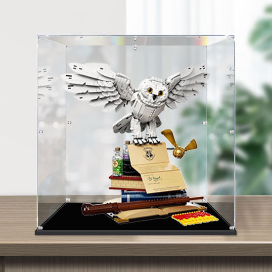 Picture of Acrylic Display Case for LEGO 76391 Hogwarts Icons Collectors Edition Figure Storage Box Dust Proof Glue Free