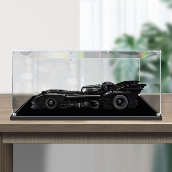 Picture of Acrylic Display Case for LEGO 76139 (40433) 1989 Batmobile Limited Edition Batman Joker Figure Storage Box Dust Proof Glue Free