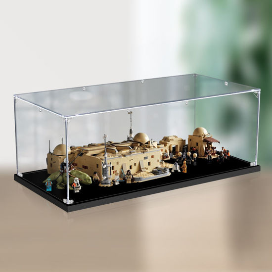 Picture of Acrylic Display Case for LEGO 75290 Star Wars Mos Eisley Cantina Figure Storage Box Dust Proof Glue Free