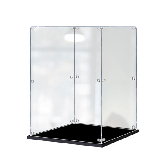 Picture of Acrylic Display Case for LEGO 10278 Creator Expert Police Station Figure Storage Box Dust Proof Glue Free