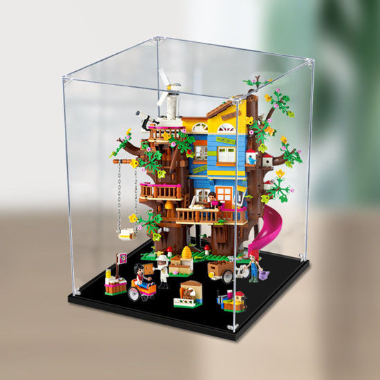 Picture of Acrylic Display Case for LEGO 41703 Friends Friendship Tree House Figure Storage Box Dust Proof Glue Free