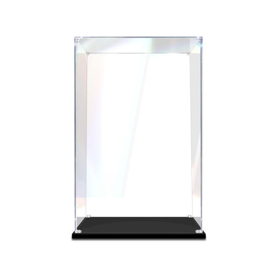 Picture of Acrylic Display Case for LEGO 75327 Star Wars Luke Skywalker Red Five Helmet Figure Storage Box Dust Proof Glue Free