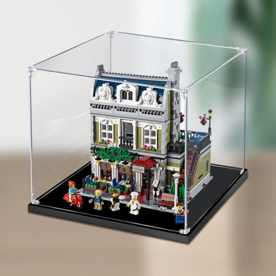 Picture of Acrylic Display Case for LEGO 10243 CREATOR Parisian Restaurant Figure Storage Box Dust Proof Glue Free