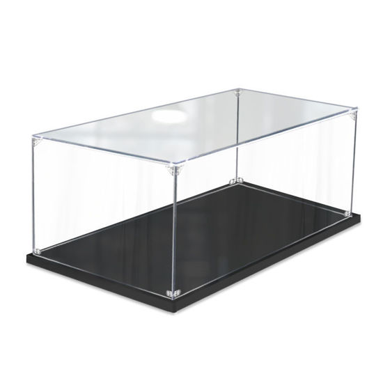 Picture of Acrylic Display Case for LEGO 10242 Creator Expert Mini Cooper MK VII Figure Storage Box Dust Proof Glue Free