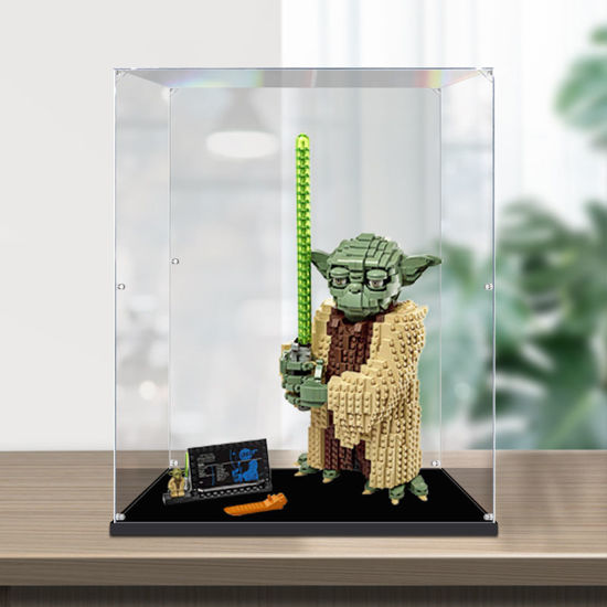 Picture of Acrylic Display Case for LEGO 75255 Star Wars Yoda Figure Storage Box Dust Proof Glue Free