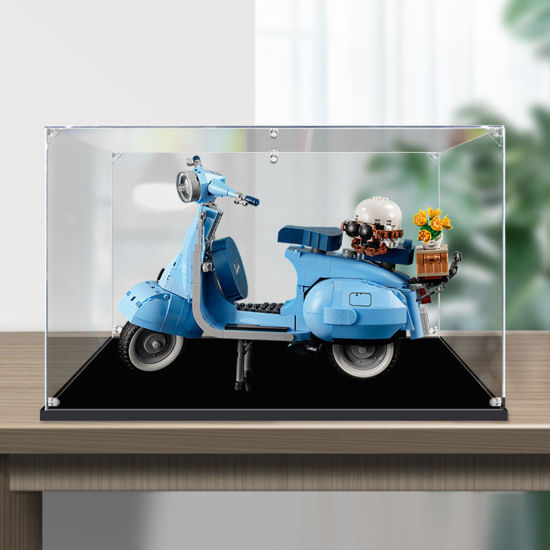 Picture of Acrylic Display Case for LEGO 10298 Creator Expert Vespa 125 Figure Storage Box Dust Proof Glue Free