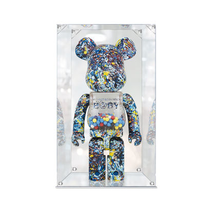 Picture of Acrylic Display Case for 400% Bearbrick Figure Storage Box Dust Proof Glue Free