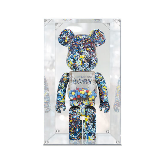 Picture of Acrylic Display Case for 400% Bearbrick Figure Storage Box Dust Proof Glue Free