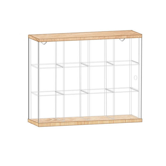 Picture of Acrylic Display Case for Funko Pop! Vinyl Harry with Sword of Gryffindor and Basilisk Fang 3.75 Inch Compatible 12 Slots Wall Mount Dust Proof Glue Free