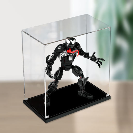Picture of Acrylic Display Case for LEGO 76230 Marvel Spider-Man Venom Figure Storage Box Dust Proof Glue Free
