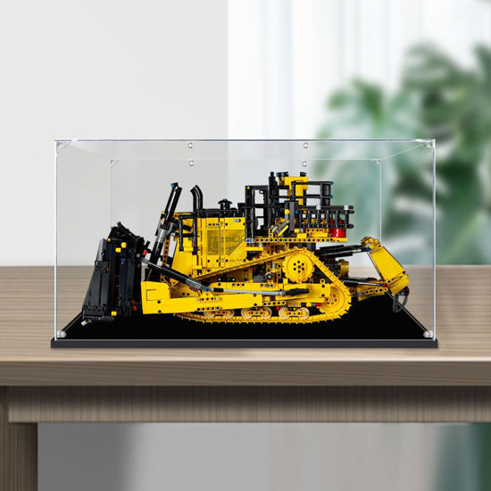 Picture of Acrylic Display Case for LEGO 42131 Technic App-Controlled Cat D11 Bulldozer Figure Storage Box Dust Proof Glue Free