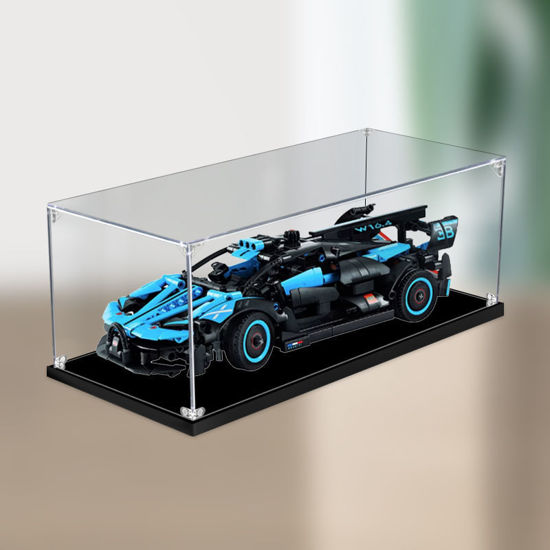 Picture of Acrylic Display Case for LEGO 42162 Technic Bugatti Bolide Agile Blue Figure Storage Box Dust Proof Glue Free