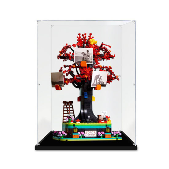 Picture of Acrylic Display Case for LEGO 21346 Ideas Family Tree Figure Storage Box Dust Proof Glue Free