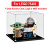 Picture of Acrylic Display Case for LEGO 75403 Star Wars Grogu with Hover Pram Figure Storage Box Dust Proof Glue Free