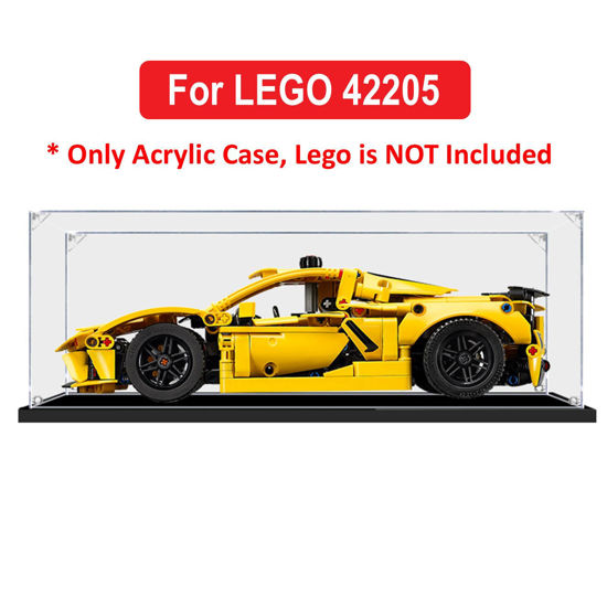 Picture of Acrylic Display Case for LEGO 42205 Technic Chevrolet Corvette Stingray Figure Storage Box Dust Proof Glue Free