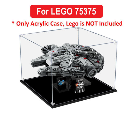 Picture of Acrylic Display Case for LEGO 75375 Star Wars Millennium Falcon Figure Storage Box Dust Proof Glue Free