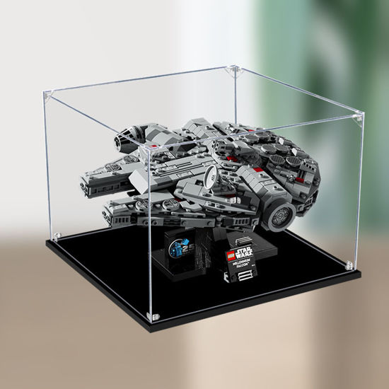 Picture of Acrylic Display Case for LEGO 75375 Star Wars Millennium Falcon Figure Storage Box Dust Proof Glue Free
