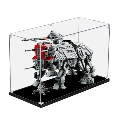 Picture of Acrylic Display Case for LEGO 75337 Star Wars AT-TE Walker Figure Storage Box Dust Proof Glue Free