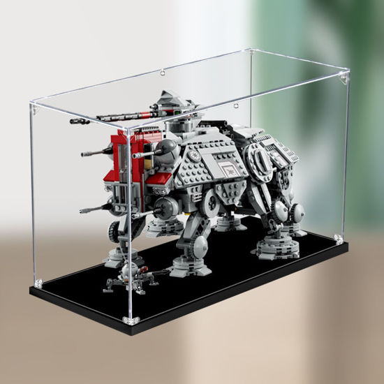Picture of Acrylic Display Case for LEGO 75337 Star Wars AT-TE Walker Figure Storage Box Dust Proof Glue Free