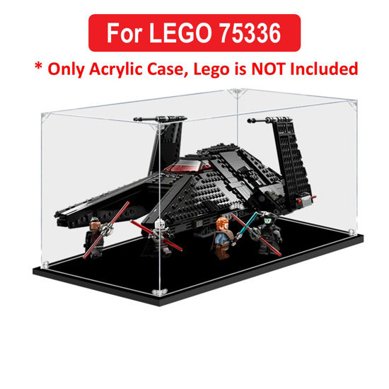 Picture of Acrylic Display Case for LEGO 75336 Star Wars Inquisitor Transport Scythe Figure Storage Box Dust Proof Glue Free