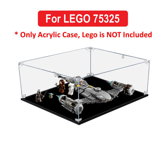 Picture of Acrylic Display Case for LEGO 75325 Star Wars The Mandalorian’s N-1 Starfighter Figure Storage Box Dust Proof Glue Free