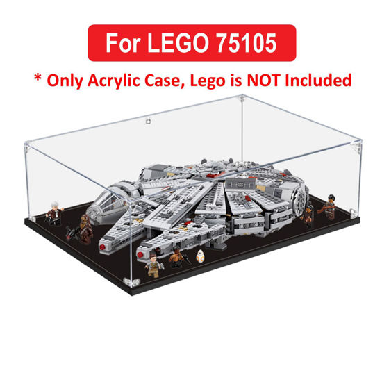Picture of Acrylic Display Case for LEGO 75105 Star Wars Millennium Falcon The Force Awakens Figure Storage Box Dust Proof Glue Free